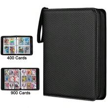 Trading Card Album Folder 4 -9 Pockets Card Binder Holder Game Card Sleeves Case - Black - View 11