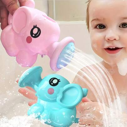 Baby Shower Sprinkler Toy, Elephant Shaped Water Sprayer, Animal Design Shower Toy, Children's Water Play Toy, Baby Bathing Accessories