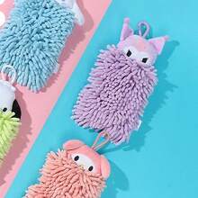 Miniso Sanrio Kuromi 雪尼尔手巾，雪尼尔纤维柔软亲肤，吸水性强，可悬挂于室内方便取用（1 条） - 紫色 - 查看 6