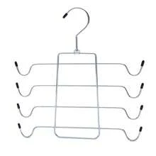 1pc Multi Functional 4-Layer Rotating Clothes Hanger, Anti Slip Foldable Bra Storage Rack, Small Space Organizing Rack, Space Saving Organizing Rack Supplies, Suitable For Wardrobes, Back To School Supplies, Summer Gifts, Sweet Bedroom Organizing Rack And Storage - Silver - View 6