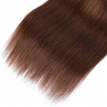 BINF Color #4 Chocolate Brown Straight Human Hair Bundles Brown Bundles Human Hair 1/3/4 Bundles Dark Brown Straight Bundles - 顏色 4 - 查看 7