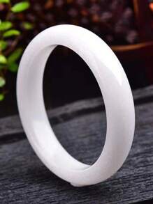 1件翡翠手链，新款时尚女士手链，送给妈妈的礼物，护身符手链。天然玉石表面可能存在矿物斑点或杂质，属正常现象！天然玉石手链的颜色和纹理均为天然形成，并非人工工艺品。每条玉石手链的颜色和纹理可能与图片不完全一致。挑剔的顾客请谨慎购买！ - 手鐲 - 查看 8