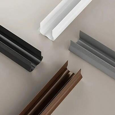 New 36.6 Inch Door Bottom Seal Strip, Soundproof, Draft Stopper, Weatherstrip For Indoor & Outdoor Doors, Available In Deep Brown/Gray/White/Black - Ideal For Sealing Door Bottom Gaps