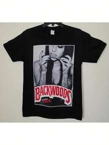 New Product Backwoods T-Shirts Fashionable Short-Sleeved T-Shirts For Men And Women In All Seasons T-Shirts 220g High Quality - Black - View 1
