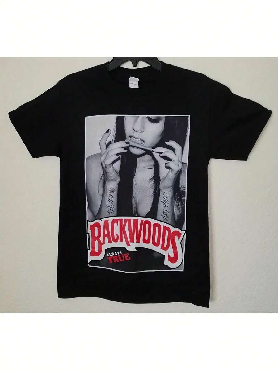 New Product Backwoods T-Shirts Fashionable Short-Sleeved T-Shirts For Men And Women In All Seasons T-Shirts 220g High Quality - Black - View 1