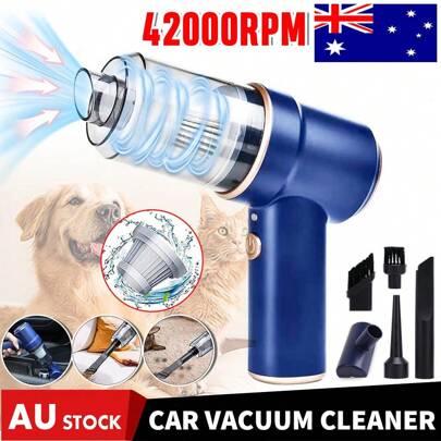 Car Vacuum Cleaner Cordless Super Suction Handheld Rechargeable Washable Portable Wireless 42000RPM 8000PA Home & Dust Blower Mini Air Duster