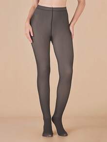 1/2 Paar Damen Schwarze Transparente Strumpfhosen, Große Größen, Bauchkontrolle, Po-Anhebung, Hohe Elastizität, Pillingresistent, Geeignet für Lässig, Büro und Business Tragen im Herbst und Winter