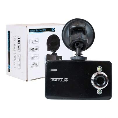 Cámara para Vehículo Full HD 1080P con Pantalla de 2.4", Detección de Movimiento, Grabación DVR, Bloqueo de Archivos y Visión Gran Angular – Ideal para Seguridad y Monitoreo Durante la Conducción