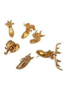 3D Animal Wall Hook Head Sucker Hanging Hooks Storage Rack Key Holder Organizer Coat Hat Hanger Home Decor - Multicolor - View 10