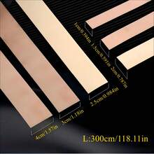 Self-Adhesive Mirror Wall Stickers, Titanium Stainless Steel Flat Decorative Trim, Ceiling Edge Decor Strips For Living Room, Wall Decals, Vinyl Stickers, Home Decor, Spring Decorations, Refresh Home, Rama Decor Sticker Gifts, Birthday Graduation Wall Decor, Wall Mirrors, Bathroom Decor - Multicolor - View 3