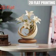 1/2 Pc, Acrylic Elegant Lily Decoration Accessory, Suitable For Living Room, Bedroom, Study, Office Decoration, Home Decoration, Girl's Room Decoration, Gift For Friends, Christmas Decoration, 2D