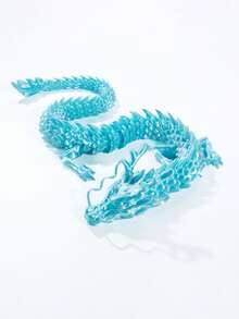 2pcs Chinese Dragon Statue, 35.43 Inches And 23.62 Inches, 3D Printed Jointed Design, Flexible Joints, Home & Auto Decor, Desktop Display, Creative Collectible Toy, Holiday Gift - Multicolor - View 6