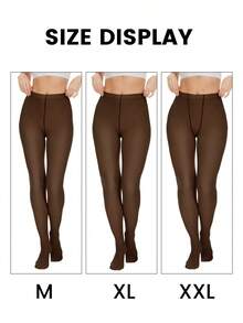 1/2 Paar Damen Schwarze Transparente Strumpfhosen, Große Größen, Bauchkontrolle, Po-Anhebung, Hohe Elastizität, Pillingresistent, Geeignet für Lässig, Büro und Business Tragen im Herbst und Winter