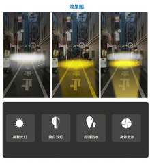 Faros de coche de búho, faros de motocicleta, focos LED de doble color amarillo y blanco, luces antiniebla para asistencia de conducción, UTV de coche, - versión prémium - Ver 6