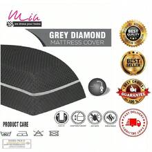 Zipped Mattress Cover Full Encasement Anti Bed Bug Protector Mattress Protector - Light Grey - View 5