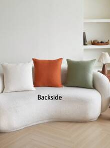 1 buc. Față de pernă brodată cu dovleac verde de Ziua Recunoștinței, 45 x 45 cm, potrivită pentru decor interior, față de pernă decorativă pentru Festivalul Recoltei, inserția de pernă nu este inclusă