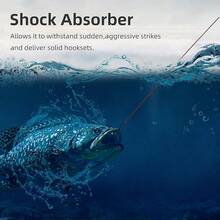 RUNCL PowerMono - Línea de pesca monofilamento 300/500/1000 yardas - Máxima fuerza, amortiguador, suspensión en agua, amigable con nudos, línea de pesca overol de 3 a 35 libras, baja y alta - Marrón - Ver 8