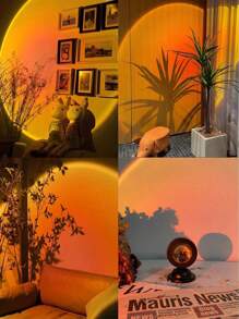 LED Sunset Projector Lamp, Stage Music Festival Decoration Lamp. This LED Sunset Projector Lamp Comes With A Remote Control, Easy To Operate, Supports RGB Transformation. It Is Not Just For Decoration, But Also A Master Of Atmosphere That Understands You. Whether It's A Romantic Surprise For Your Lover, This Sunset Projector Lamp Can Precisely Capture The Sense Of Ceremony In Every Scene.