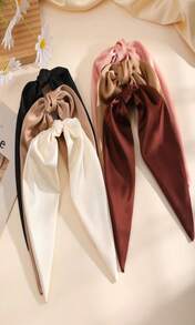 6 PCS Hair Bows For Women, Big Bow Hair Clips For Girls, Silky Satin Hair Bows Clips Oversized Long Tail, Large Hair Barrettes Cute Aesthetic Hair Accessories, Metal Bow Hair Clips Neutral Color - MàuC - Xem 6