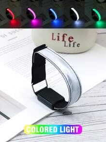 LED网格发光臂章 反光LED灯臂章，派对用品，运动腕带，适用于跑步、徒步旅行、露营、派对，可充电 - 彩色 - 查看 20