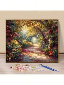 Paint By Number For Adults Beginner, DIY Gift Canvas Painting Kits, Beautiful Forest Oil Painting Kit, DIY Paint Adult Crafts For Gift Home Wall 16x20inch - 40*50cm - Xem 2