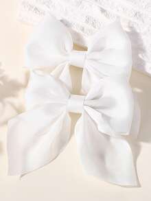 2 kẹp tóc nơ xinh xắn - Thiết kế thời trang, phù hợp với nhiều kiểu tóc và dịp khác nhau. Phong cách tối giản, phù hợp với các bé gái, phụ kiện hoàn hảo cho trường học, tiệc tùng hoặc trang phục thường ngày. - kẹp bướm - Xem 16