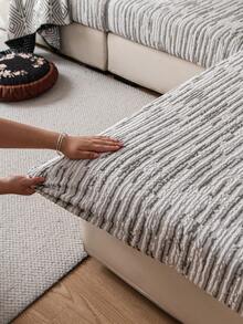 1 pièce Housse de canapé extensible beige, housse de canapé style bohème, résistante à l'eau, protège le canapé des rayures, convient pour les canapés 1/2/3/4 places, lavable en machine, pour une utilisation domestique toute l'année