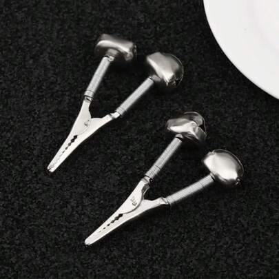 10 st. bitvarnarklämma i rostfritt stål, tillbehör till utomhusfiskespö