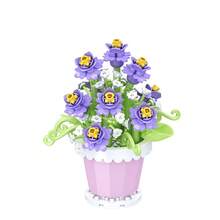 1 Micro Particle Potted Flower Building Blocks, DIY Colorful Flower Series Building Blocks, Decoration Bouquet, Suitable For Birthday, Father's Day, Mother's Day, Teacher's Day, Holidays, Weddings, Graduations, New Year, Christmas Gifts - Multicolor - View 20