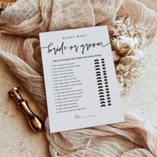 50Pcs/30Pcs Who Bride Or Groom?, Bridal Shower Games For Guests, Minimalist - Multicolor - View 4