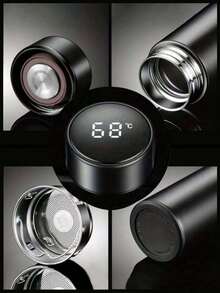 1 pieza/500ml(16.9oz) - Taza con pantalla de temperatura inteligente + filtro de té | Taza de agua de acero inoxidable | Estilo degradado de dopamina Ins | Bloqueo de temperatura a largo plazo de 24 h | Taza de viaje de oficina y salud | Taza de café para coche de las cuatro estaciones - Botella de agua para deportes y viajes al aire libre, adecuada para la escuela, el camping y las excursiones