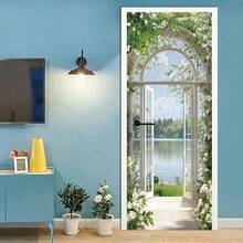 1/2 件活力阳光与花卉自粘墙贴 - 客厅、卧室、办公室装饰 | 现代抽象艺术壁画家居装饰房间装饰 - 彩色 - 查看 2