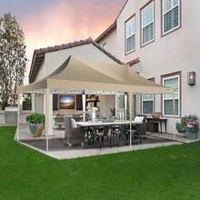 hoteel Pabellón plegable de 3 x 6 m, impermeable, estable, resistente al invierno, para fiestas, plegable, emergente, con 6 paredes laterales, protección UV, más de 50 años, para bodas en la playa, camping, fiestas, bodas y eventos comerciales.