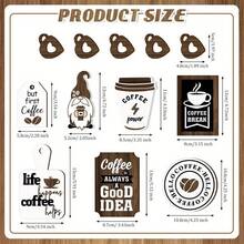 Rustic Home Tiered Tray Decorations Set Coffee Time Wood Signs For Bar Farmhouse Kitchen Table Shelf - màu nâu - Xem 7