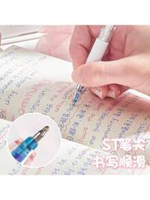 3pcs Hello Kitty & Kuromi Gel Pens With Erasers, 0.5mm Fine Tip, Smooth Writing, Suitable For Home, School And Office - Plastic, Ruled, 14+ Years Old - Ideal For Journaling, Featherless - Mother's Day Gift, Black And Blue Back To School Supplies, Cute School Supplies