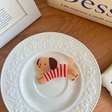 1pc Cute Cartoon Dog Design Hair Clip, Adorable Bangs/Side Clip, Rhinestone Decor, Fashionable Accessory, Claw Clips