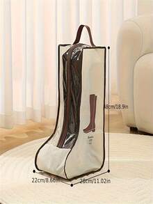 Bolsa de almacenamiento de botas de tela multifuncional con asa: transparente, bolsa protectora de zapatos adecuada para botas altas y de tobillo - diseño ligero, bolsa de almacenamiento de zapatos colgante - Multicolor - Ver 6
