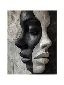 Paint By Number For Adults Beginner, DIY Gift Canvas Painting Kits, Artistic Face Oil Painting Kit, DIY Paint Adult Crafts For Gift Home Wall 16x20inch