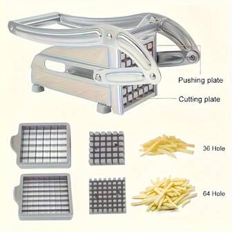1 Set Multifunctional Home Commercial Vegetable Quick Chopper, Potato Slicer, French Fry Cutter, Stainless Steel Onion Chopper, Convenient, Home Use Potato Shredder, Kitchen Supplies, Kitchen Gadgets, Perfect Holiday Gift For Housewives And Wives.
