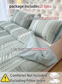 2/3pcs Bohemian, 3D Plush Duvet Cover Set Without Filer, (1 Duvet Cover & 1/2 Pilowcases), Modern Polvester Bedding Set For Al Season