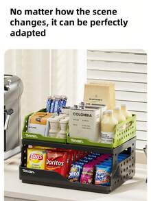 Dopamine Storage Rack Storage Cabinet, Multi-Layer Snack Multifunctional Desktop Storage Rack That Can Be Stacked With Bedroom Storage Boxes