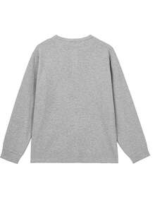 男士亨利领华夫格针织套头衫，亨利领设计，针织面料，透气轻盈，适合春季穿着，纽扣设计，适合日常出行、春季度假穿着，尽显老钱风范。 - 灰色 - 查看 5