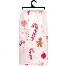 1 set/1 pièce/2 pièces Serviettes de cuisine et gants de vaisselle en forme d'homme en pain d'épices de Noël, convenant à la décoration intérieure des restaurants, cuisines et salles de bains, à la décoration de fête, aux cadeaux de vacances et pouvant également être offerts en cadeaux de Noël