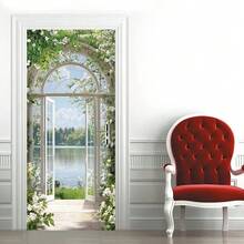 1/2 件活力阳光与花卉自粘墙贴 - 客厅、卧室、办公室装饰 | 现代抽象艺术壁画家居装饰房间装饰 - 彩色 - 查看 5