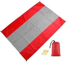 1 Large Beach Mat, Oversized Sand/Moisture Resistant Beach Blanket, Foldable Waterproof Pocket Beach Blanket, Portable And Lightweight Picnic Beach Mat, Quick Drying Outdoor Picnic Mat, Durable Waterproof Sand Resistant Beach Blanket, Sand Resistant, Portable Outdoor Blanket, Ideal Choice For Picnicking, Traveling, Camping, And Hiking, Enjoying A Beach Without Chaos, A Must-Have For Travel, With Multiple Sizes And Colors To Choose From