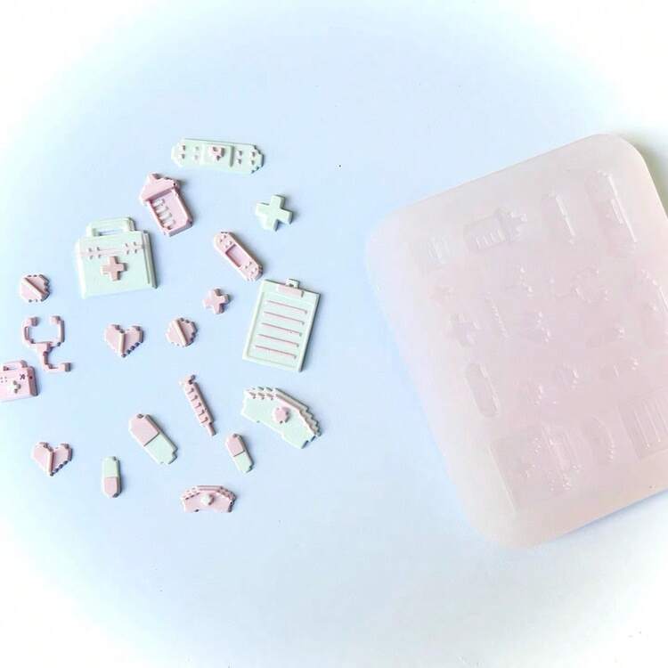 Medical Accessories Resin Casting Mold, Silicone Mold Accessories, Resin Liquid Mold, Resin Keychain Silicone Mold, Resin Mold - Silicone - View 8