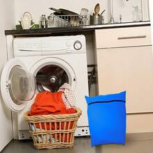 حقيبة غسيل الحيوانات الأليفة كبيرة الحجم باللون الأخضر/الأزرق الياقوتي - حقيبة فصل تنظيف مستلزمات الحيوانات الأليفة - قماش أكسفورد 210D قوي - طبقة عازلة للماء من البولي يوريثان الفضي، حقيبة عزل الشعر - غطاء واقي مقاوم للماء قابل لإعادة الاستخدام بسحاب - متعدد الاستخدامات