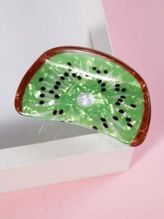 1pc New Korean Fruit Series Hair Claw Clip, Candy Color Apple, Watermelon, Hair Claw, Sweet Hairclip For Women Hair Accessories Women Hair Clips Fashion Hair Clutch Causal Hair Jaw Clip