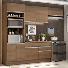 Mueble De Cocina Completo Rustic Glamy Madesa 270cm - Marrón - Ver 2