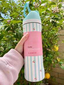 32oz Straw Vacuum Insulated Cup With Handle Portable Water  Bottle 304 Stainless Steel Travel Vacuum For Cold Hot Cupo - 彩色 - 查看 5